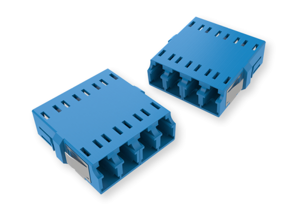 Адаптер LC Quad, Senior/Junior, SC-Duplex footprint, без фланца, синий Patchwork Адаптер LC Quad, Senior / Junior, SC-Duplex footprint, без фланца, синий (480051)