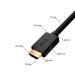 GCR Кабель 0.5m HDMI 2.0, M/M верхний угол, черный нейлон, HDR 4:2:2, Ultra HD, 4K 60 fps 60Hz/5K*30Hz, 3D, AUDIO, 18.0 Гбит/с, 28/28 AWG, GCR-53291 Greenconnect HDMI 2.0 - HDMI 2.0 0.5м черный