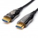 Кабель HDMI 40 м (HIGH speed, Metal gold,  Optical) 8K VER 2.1 ATcom HDMI 2.1 (m) - HDMI 2.1 (m) 40 м