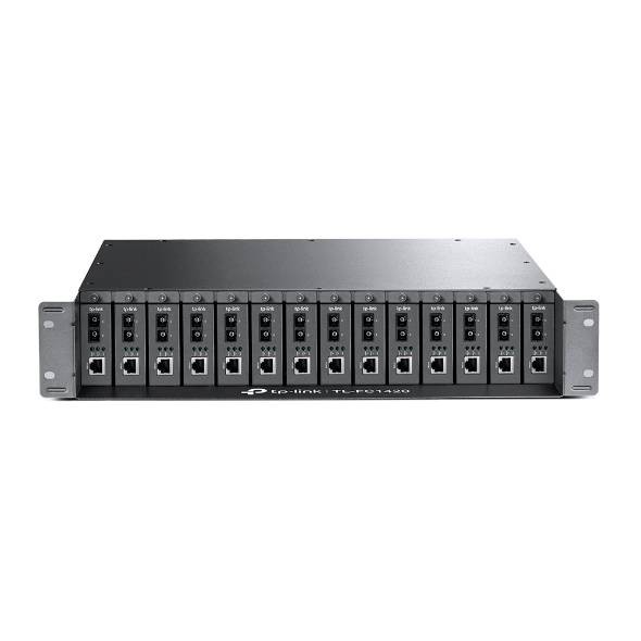 TP-Link TL-FC1420 14-слотовое шасси для медиаконвертеров, 14 слотов, монтаж в стойку