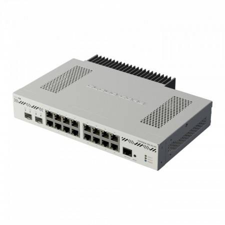 MikroTik CCR2004-16G-2S+PC Маршрутизатор, LAN 16x1 Гбит/с, SFP/uplink SFP+ 2x10 Гбит/с, 1хRJ45 консольный порт