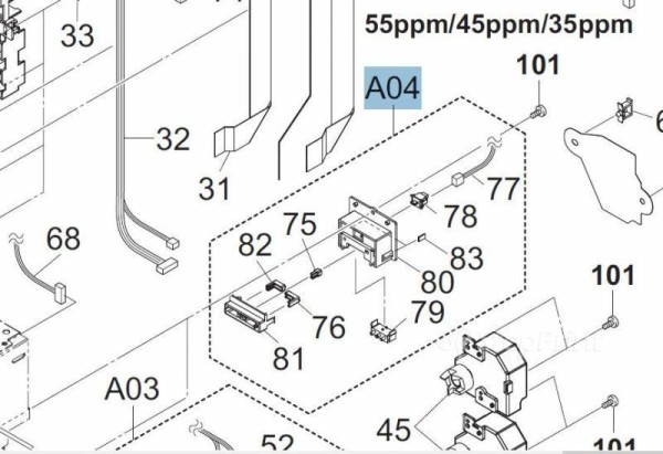 Узел определения формата бумаги KYOCERA 302K994121/302K994120