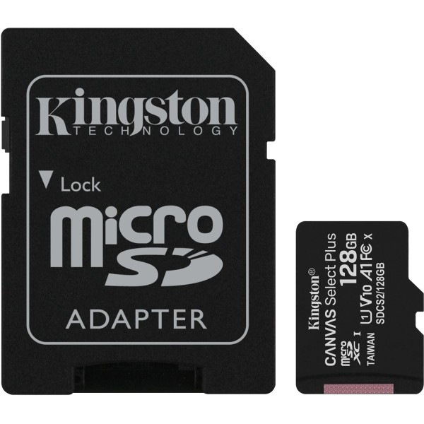 Карта памяти Kingston 128GB microSDXC SDCS2/128GB