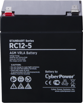 Аккумуляторная батарея SS CyberPower RC 12-5 / 12 В 5 Ач CyberPower Standart Series RC 12-5