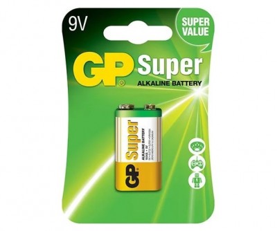 Алкалиновая батарейка GP Super Alkaline 9V Крона - 1 шт. на блистере GP 4891199002311
