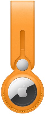 Брелок-подвеска для AirTag Кожаный брелок-подвеска для AirTag, цвет «золотой апельсин»