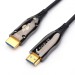 Кабель HDMI 50 м (HIGH speed, Metal gold,  Optical) 8K VER 2.1 ATcom HDMI 2.1 (m) - HDMI 2.1 (m) 50 м