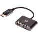 Кабель-переходник DisplayPort(M) ---> HDMI(F)+VGA(F)4K@30Hz VCOM Allum shell<CG640M-0.15> VCOM CG640M-0.15