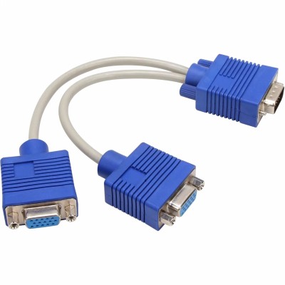 Кабель-разветвитель VGA 1=>2 (1x15M/2 x15F),VCOM, 0.2метра <VVG6530-0.2M> VCOM VVG6530-0.2M