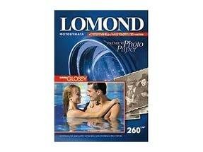 Фотобумага LOMOND Одностороняя Супер Глянцевая, 260г/м2, A3/20л.  