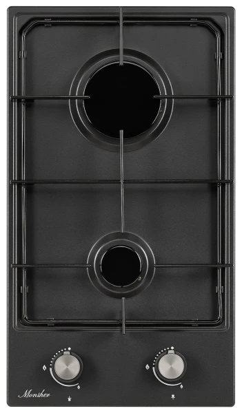 Встраиваемые газовые панели домино Monsher MSG 36 Noir