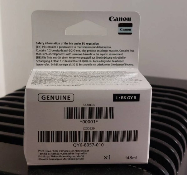 Печатающая головка CANON PIXMA G550/G650 левая (QY6-8057)