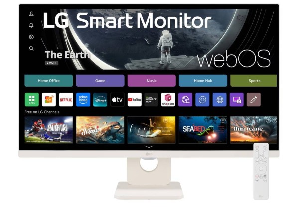 МОНИТОР 27" LG 27U511SA-W WHITE (IPS, 1920x1080,100 Hz 5 ms, 178°/178°, 200 cd/m, 910:1, +2xНDMI 1.4, +WiFi)