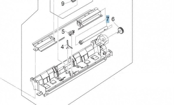 Ось лотка ручной подачи KYOCERA 302K308080