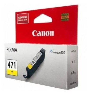 Картридж CANON CLI-471 Y желтый, 6,5 мл, 347 стр