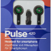 Defender Гарнитура для смартфонов Pulse 420 черный + зеленый, вставки Defender Pulse 420