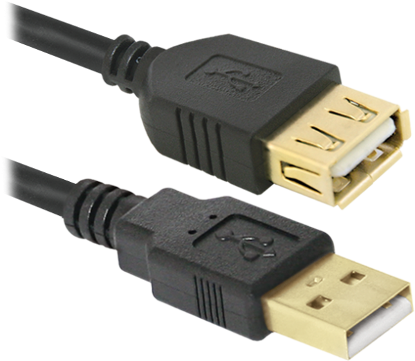 Defender USB кабель USB02-06PRO USB2.0 AM-AF, 1.8м Defender USB 2.0 Type-AM - USB 2.0 Type-AF 1.8м
