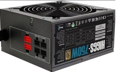Блок питания Aerocool HIGGS-750 <750W, (20+4+4) pin, 4x(6+2) pin, 8xSATA, 5xMolex, FDD, 12 см, 90%, модульный, кабель пи
