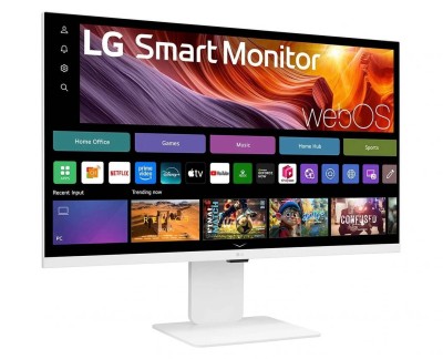 МОНИТОР 31.5" LG 32U830SA-W (IPS, 3840x2160, 5 ms, 60 Hz, 178°/178°, 400 cd/m, 1000:1, +2хHDMI 2.0,+3x USB-C)