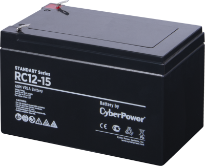 Аккумуляторная батарея SS CyberPower RC 12-15 / 12 В 15 Ач CyberPower Standart Series RC 12-15