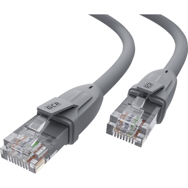 GCR Патч-корд прямой 0.75m UTP кат.6, серый, 24 AWG, ethernet high speed, RJ45, T568B, GCR-52543 Greenconnect GCR-52543