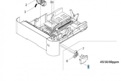 Крышка кассеты KYOCERA 302LV09201/302LV09200