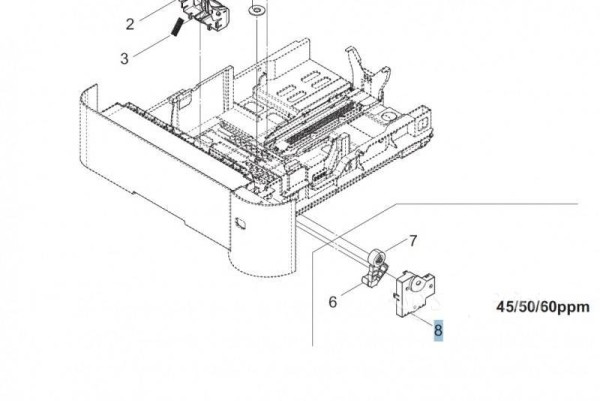Крышка кассеты KYOCERA 302LV09201/302LV09200