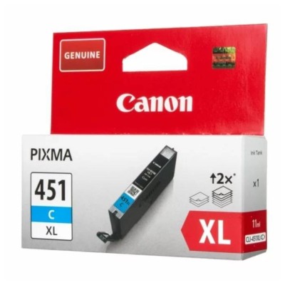 Картридж CANON CLI-451XL C голубой, увеличенной емкости 11 мл, 660 стр