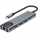 Адаптер USB 3.1 Type-Cm ->HDMI A(m) 4K@30Hz, RJ45, 2XUSB3.0, PD, iOpen <ACU435M> VCOM ACU435M