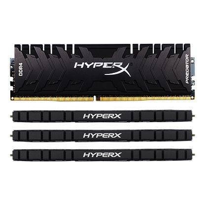 Модуль памяти Kingston 16GB 3000МГц DDR4 CL15 DIMM (Kit of 4) XMP HyperX Predator