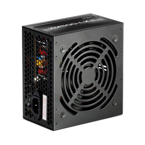 Блок питания 500W Zalman ZM500-LXII (500W, ATX12V v2.31, APFC, 20+4P, 4+4P, PCIe 6+2P x2, SATA x7, PATA x3, fan 12cm)Ret