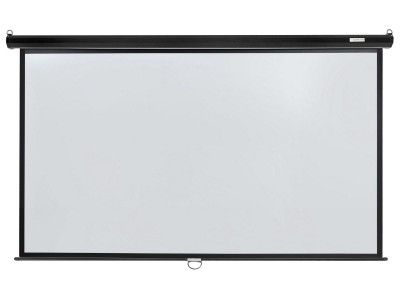 [LEP-100130] Настенный экран Lumien [Eco Picture] 157х227см (рабочая область 124х221 см) (100") Matte White верх.кайма 30 см, восьмигранный корпус, возможность потолочн./настенного крепления, 16:9, цвет корпуса черный (треугольная упаковка)