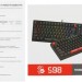 Клавиатура A4Tech S98 RED