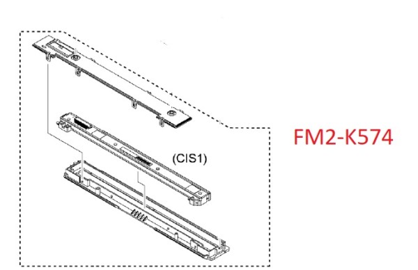 Линейка сканирования верхняя в сборе Canon MF46x (FM2-K574) OEM