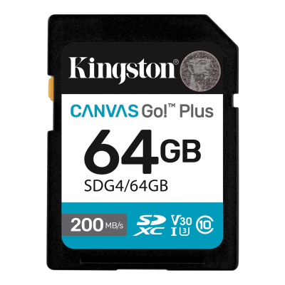 Карта памяти Kingston Canvas Go Plus SDG4/64GB