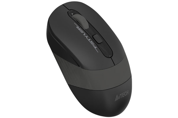 Мышь A4Tech Fstyler FG10S черный/серый оптич. 2000dpi silent беспров. USB для ноутбука 4but (FG10S G FG10S GREY A4Tech FG10S GREY