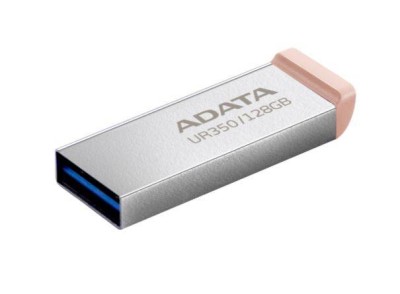 Флеш накопитель 128GB A-DATA UR350, USB 3.2, металл/коричневый