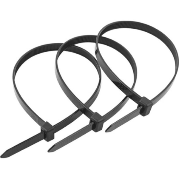 Стяжка нейлон 4x200мм, черная (100шт./уп.)