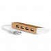 Greenconnect USB 2.0 Разветвитель GCR-UH214BR на 4 порта  0,15m , Bronze Greenconnect GCR-UH214BR