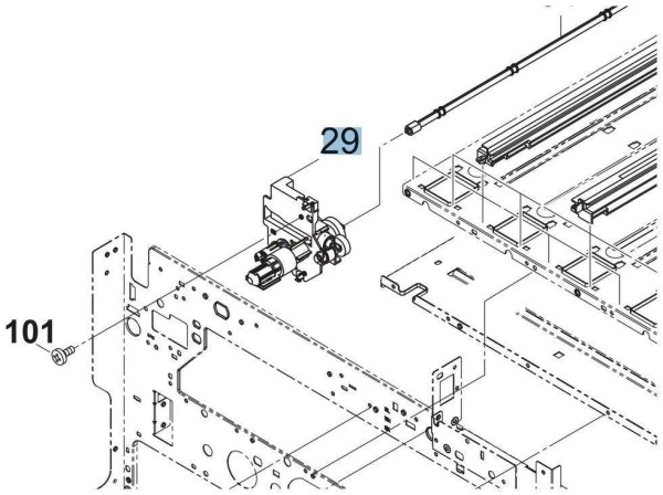 Узел очистки KYOCERA PARTS PIPE TRANSFER CLEANING ASSY SP 302K094043/302K094040/302K094041/302K094042