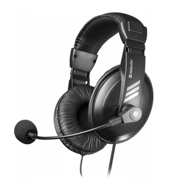 Defender Гарнитура для смартфонов Gryphon 750 черный, 4-pin, кабель 2 м