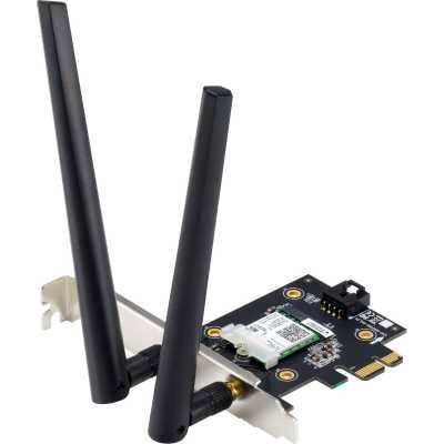 ASUS PCE-AX3000 (90IG0610-MO0R10) Двухдиапазонный беспроводной адаптер Wi-Fi 6 (802.11ax), форм-фактор PCIe