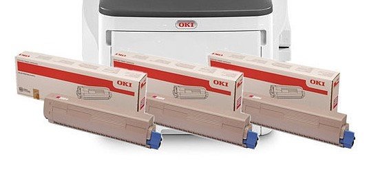 3 черных картриджа для OKI MC873dn [45850204]