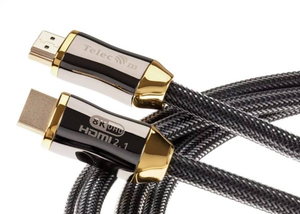 Кабель HDMI 19M/M,ver. 2.1, 8K@60 Hz 3m метал разъемы, медь, Telecom <TCG300-3M>