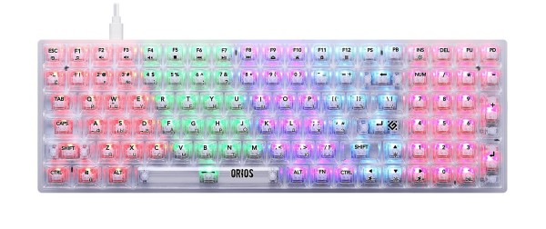Defender Механическая клавиатура Orios GK-149 RU,прозрач,100кн+FN,радуж,1.5м