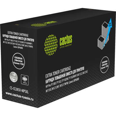 Картридж Cactus CS-CE285X-MPSXL (HP 85A) для HP LaserJet M1130, M1130, M1132, M1132, M1132s, M1137, M1210, M1212, M1214, M1217, P1100, P1101, P1102, P1103, P1104, P1106, P1108, P1109 (8'000 стр.)