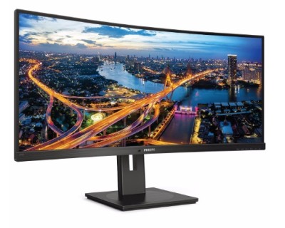 МОНИТОР 34" PHILIPS 345B1C/00 Black с поворотом экрана (VA, изогнутый, 3440x1440, 100Hz, 5 ms, 178°/178°, 300 cd/m, 80M: