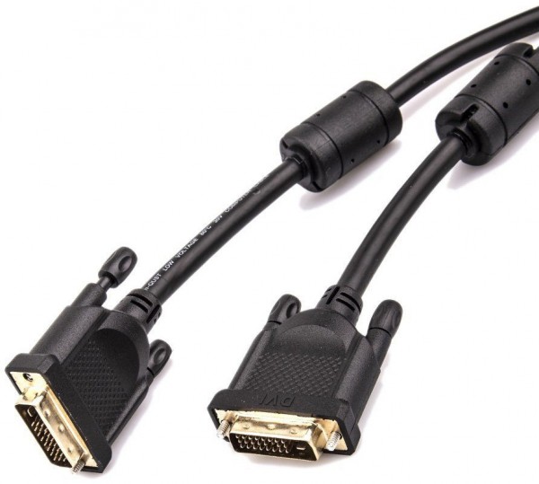 Кабель DVI (24+1) M/M  3m, 2 фильтра Aopen/Qust <ACG442GD-3M> VCOM DVI-D (m) - DVI-D (m) 3м