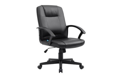 Defender Офисное кресло Paris Черный,PU,3класс