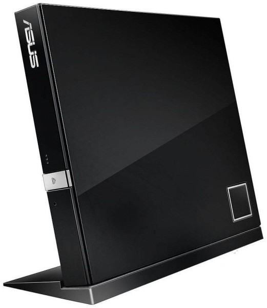 Внешний оптический привод Slim ASUS SBW-06D2X-U/BLK/G/AS (USB, Blue Ray, черный) RTL